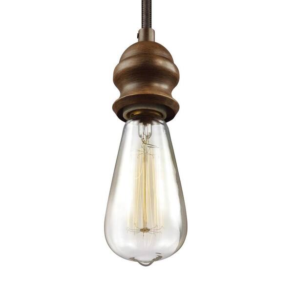 Generation Lighting Corddello 1-Light Weathered Oak Mini Pendant