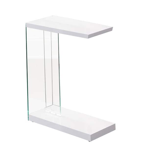 elaina chair side end table white