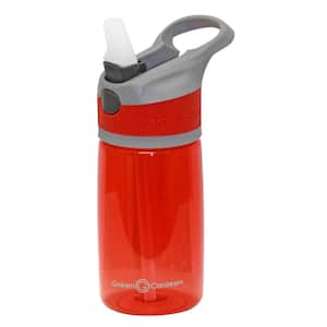 12 oz. Gray and Red Plastic Tritan Hydration Bottle (6-Pack)
