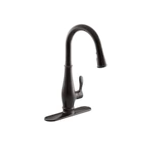 Cruette Single-Handle Pull-Down Sprayer Kitchen Faucet with DockNetik and Sweep Spray in Oil-Rubbed Bronze