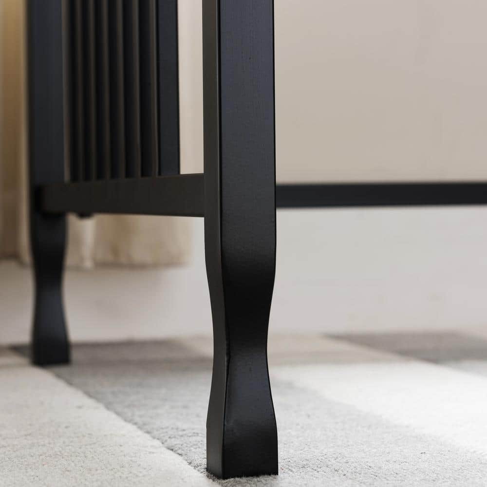 Ironcraft Mission Oak Computer Desk with Matte Black Frame