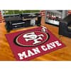 San Francisco 49ers Red 3 ft. x 2 ft. Mascot Helmet Area Rug