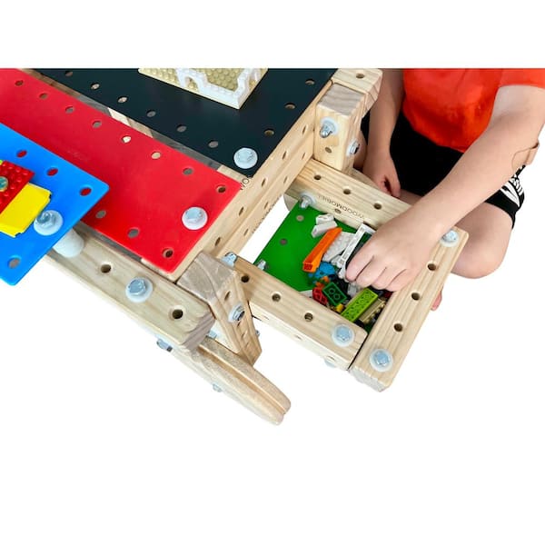 Black & Decker Junior 14 Piece Toy Tool Belt Set Kids Pretend Building  Playtime