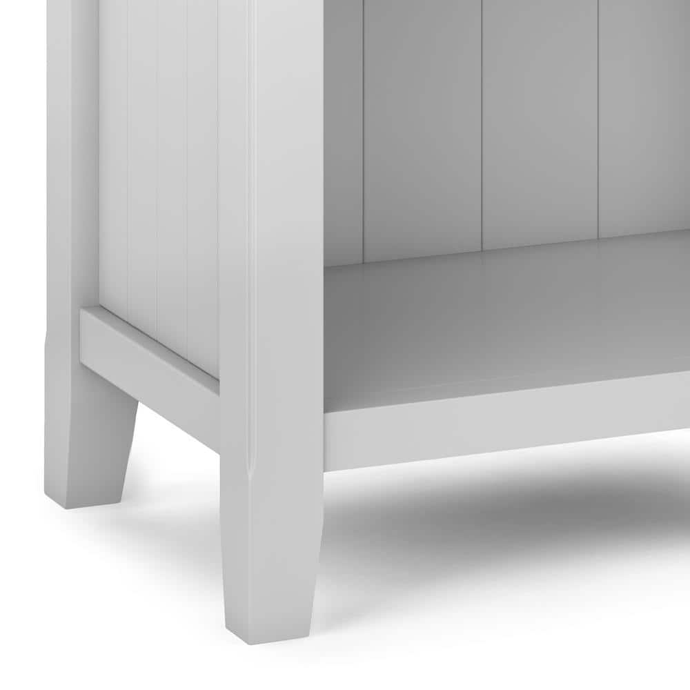 Acadian White Solid Wood 24'' Wide Nightstand with Drawer