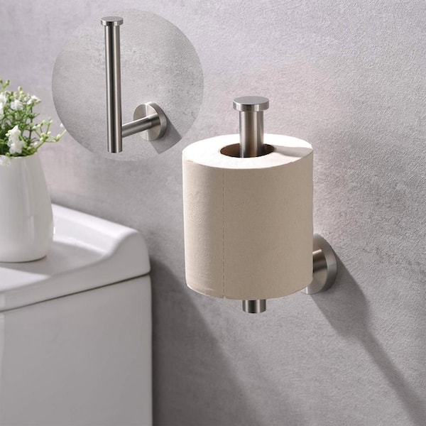 Kes Freestanding Toilet Paper Holder with Reserve for Bathroom Modern Tissue Roll Holder Stand 29 inch H SUS304 Stainless Steel Rustproof Matte Black