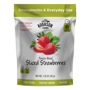 1.41 oz. Freeze-Dried Sliced Strawberries, Resealable Pouch