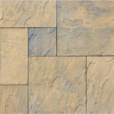 Nantucket Pavers Patio-on-a-Pallet 12 in. x 24 in. and 24 in. x 24 in ...