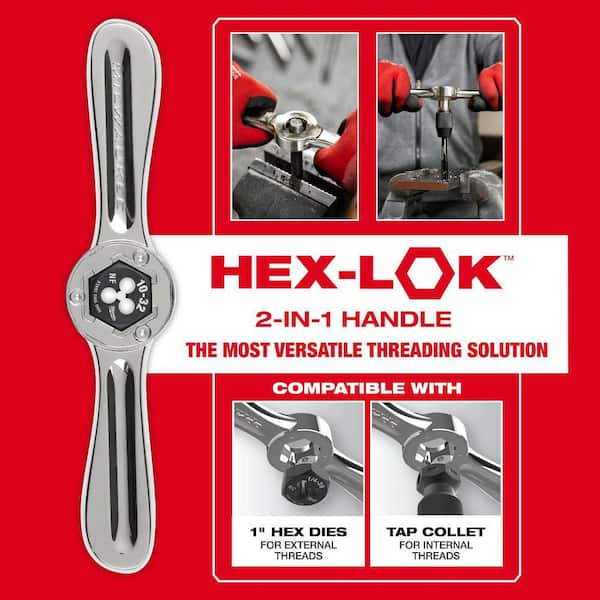 Milwaukee Hex-LOK 2-in-1 Tap and Die Threading Handle Set (1-Piece
