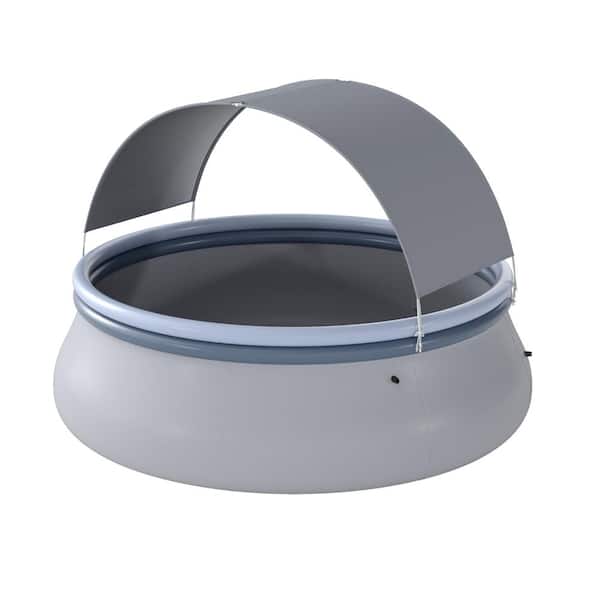 118” x 68”(D x H) Inflatable Pool w/ Sunshade Canopy