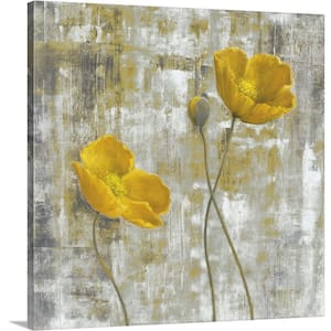 "Yellow Flowers I" by Carol Black Canvas Wall Art