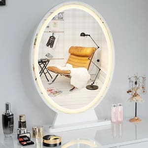 Hollywood Vanity Lighted Makeup Mirror Remote Control 4 Color Dimming White