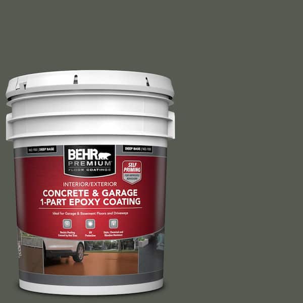 5 gal. #N410-7 North Woods Self-Priming 1-Part Epoxy Satin Interior/Exterior Concrete and Garage Floor Paint