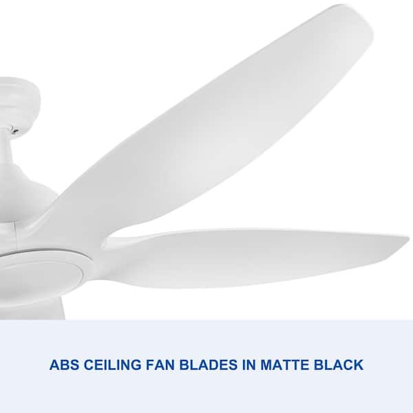 Sunpez 60 in. Indoor White Modern LED Ceiling Fan with