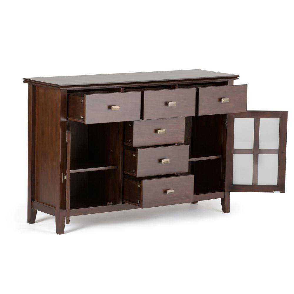 Artisan Handcrafted Solid Wood Sideboard in Russet Brown