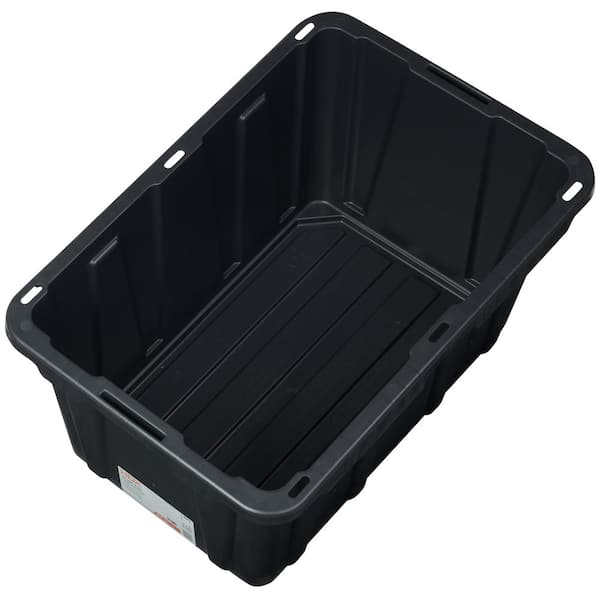Details about   Heavy Duty Plastic Organizer 27-Gallon Tough Tote Box Storage Container Set of 2 