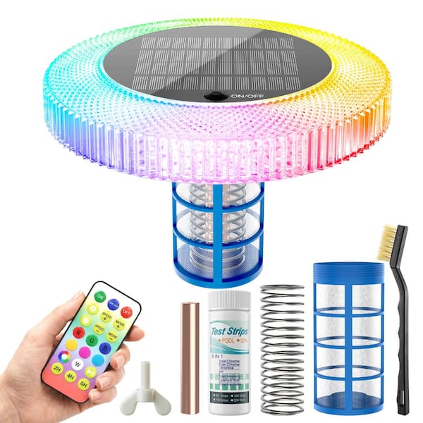 AVATAR CONTROLS Solar Pool Ionizer with RGB Light IP68 Waterproof