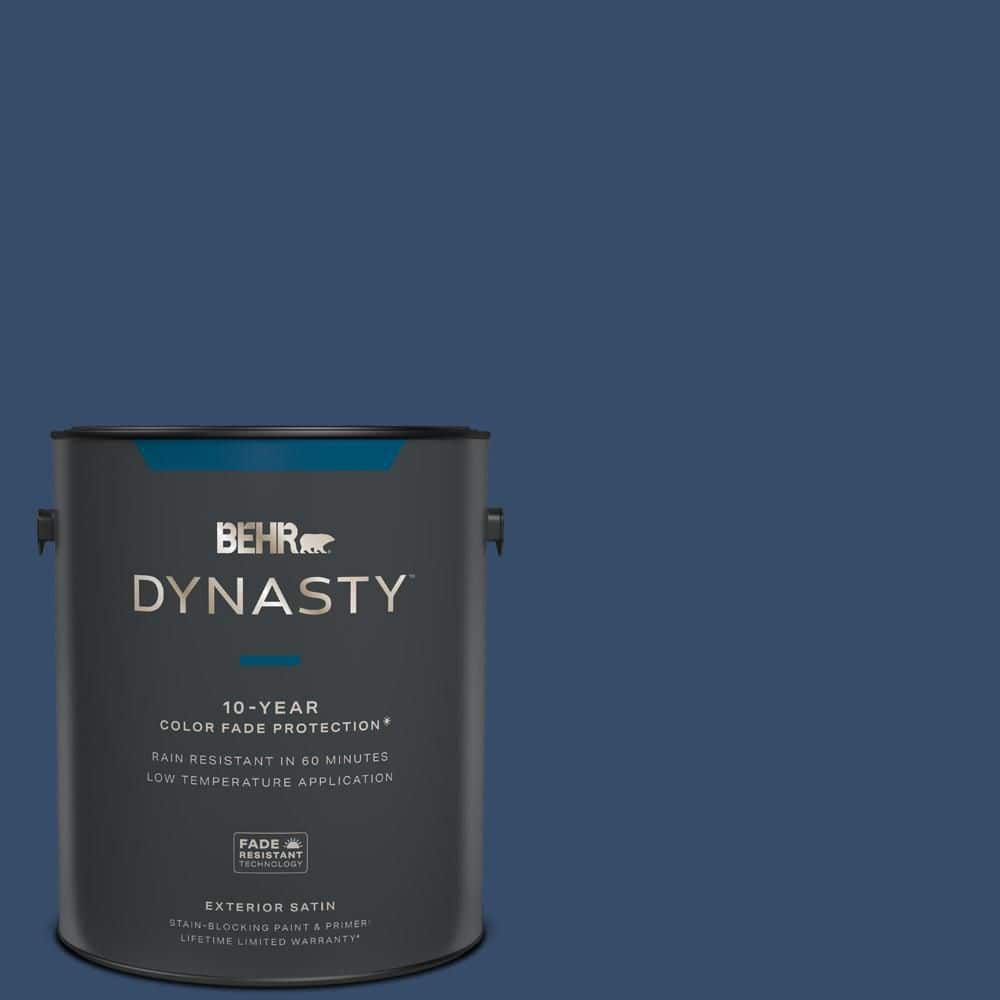 BEHR DYNASTY 1 gal. 580D7 Deep Royal Satin Enamel Exterior Stain