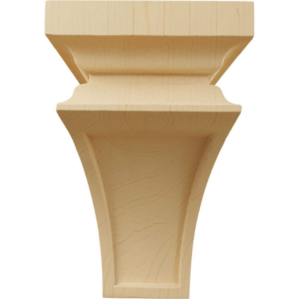 Alder Hand-Carved Wood Mini Corbel 6" x 3.5" x 3.75"