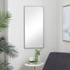 Litton Lane 30 in. x 14 in. Simplistic Rectangle Framed Black Wall ...