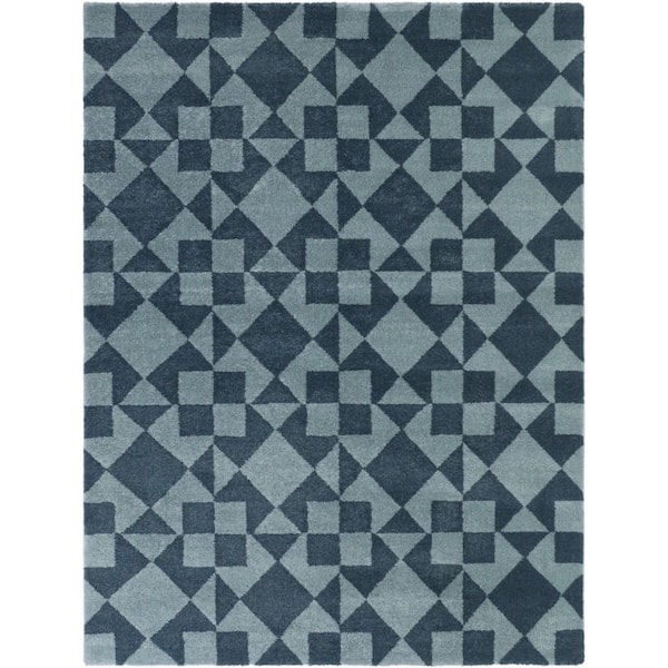 Jaxon Teal/Light Blue 8 ft. x 10 ft. Area Rug