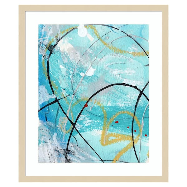 Amanti Art Whirlwind I by Laura Gibson 21 in. W x 25 in. H. Wood Framed Wall Art Print Framed in Brown