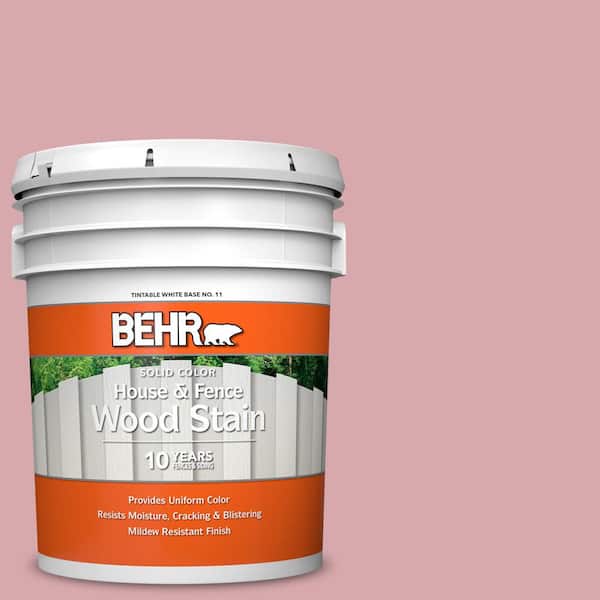 BEHR 5 gal. #S140-3 Berry Crush Solid Color House and Fence Exterior Wood Stain