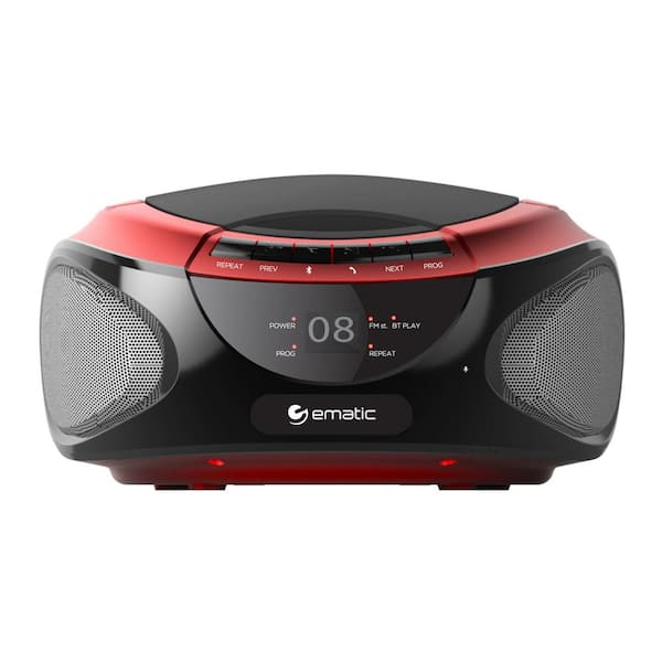 Ematic CD Boombox with Bluetooth and Speakerphone