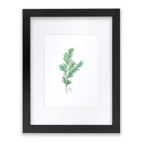 Unbranded Nature's Lace 2 "Rosemary" by Alyssa Lewis Individual Black Framed with Mat Nature Art Print 24 in. x 18 in.