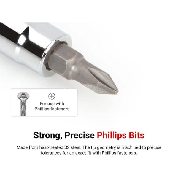 Sourcing Map 3pcs # 2 Anti Slip Phillips Impact Cacciavite Bit PH2 1 - Foto 5