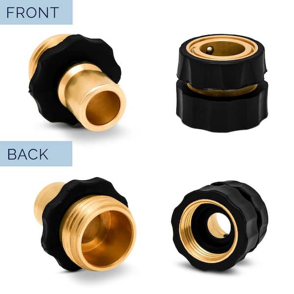 Brass Quick-Click Hose Coupling, Tap Connector & Nozzle Adaptor Set - China Brass  Coupling, Quick Click Connector