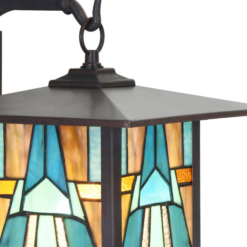 Elegant Bronze Mission-Style Outdoor Wall Lantern Sconce