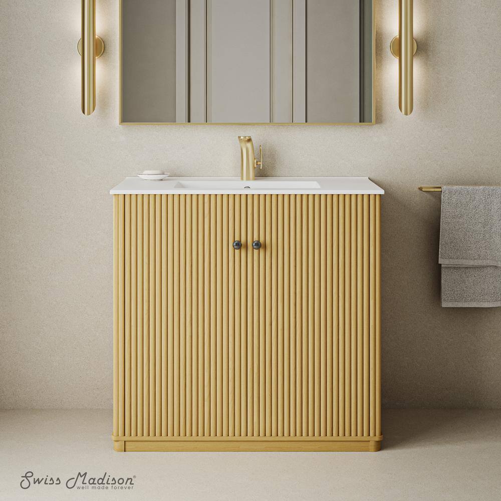 Lafayette Natural Oak 36" Freestanding Bathroom Vanity