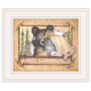 Bear Necessities Getting Ready by Unknown 1 Piece Framed Graphic Print Typography Art Print 11 in. x 13 in. .