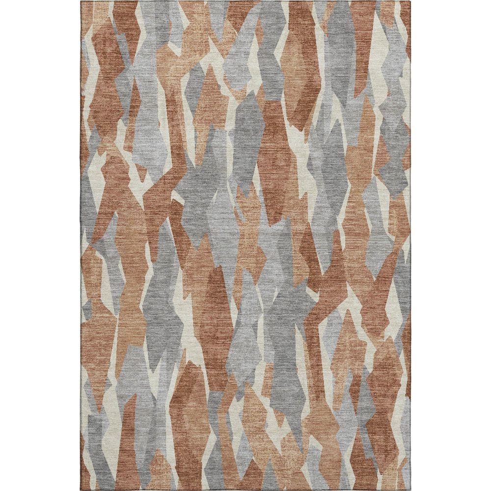Mayfield Premium Machine Washable Abstract AMF2329 Paprika 9 ft. x 12 ft. Area Rug price history on PriceWatchPro
