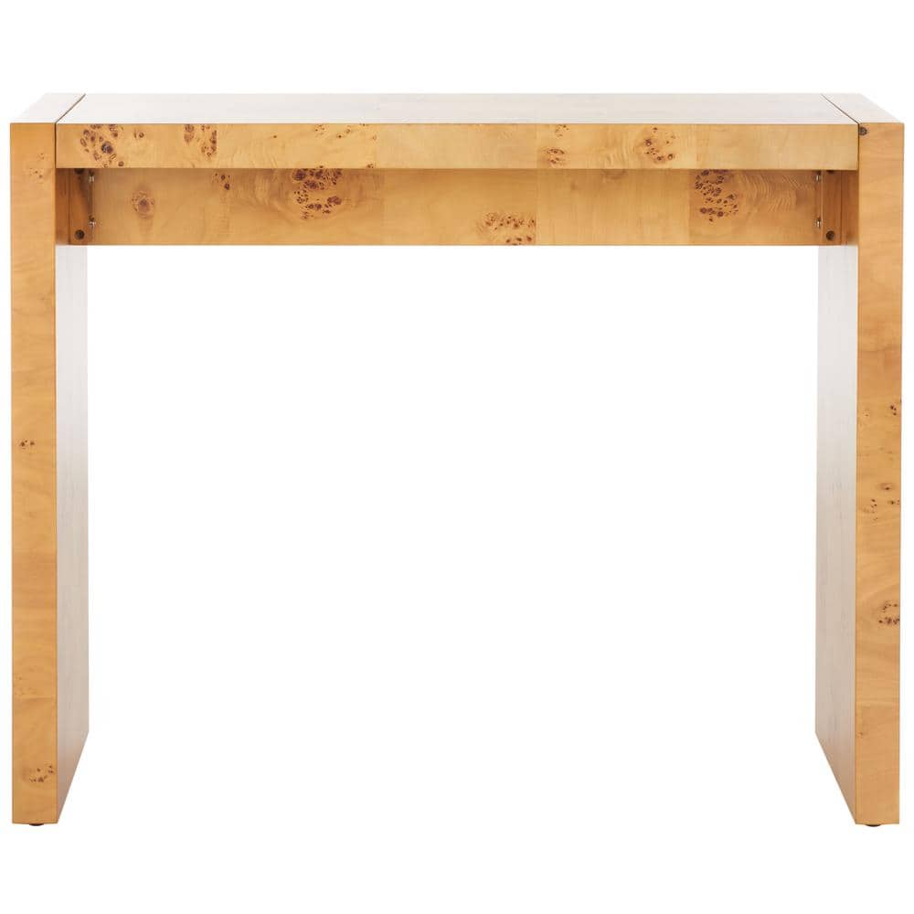 Cella Natural Poplar Wood Rectangle Console Table