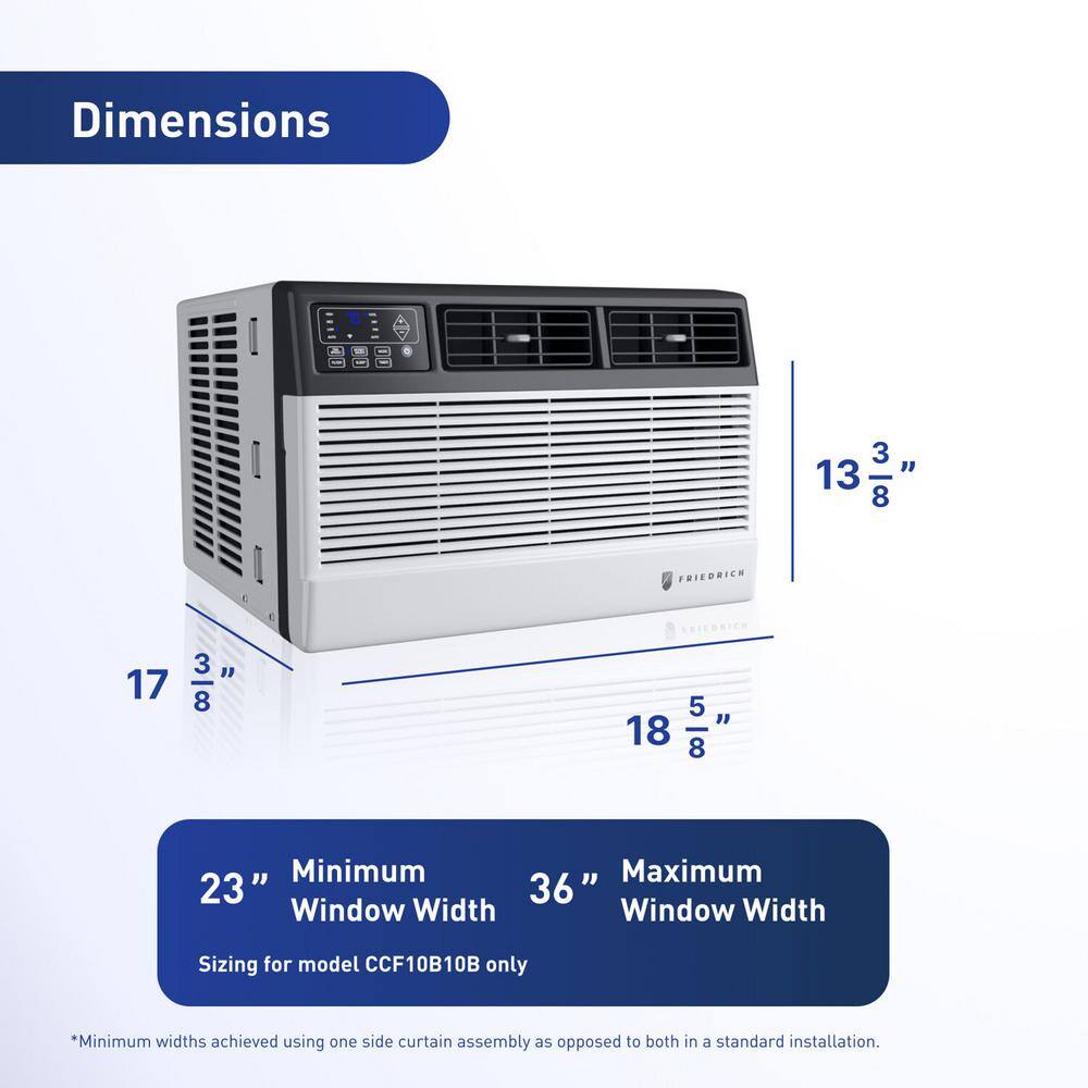 Friedrich 12,000 BTU White Smart Window Air Conditioner
