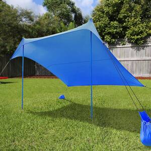 7 ft. x 7 ft. Blue Beach Tent Canopy Sunshade