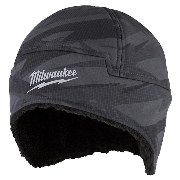 Men's S Camo Sherpa-Lined Beanie Hat