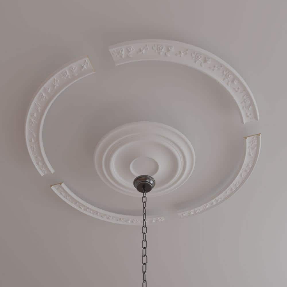 Floral Classic White Polyurethane Ceiling Ring Kit