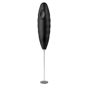 Milk Frother for Coffee - Comfort Grip Matcha Whisk (Black)