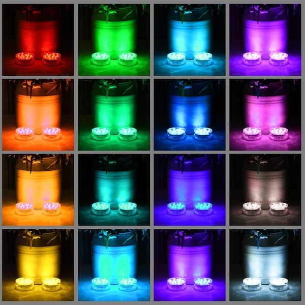 New Technology LED Vase Crystal Base Lights Waterproof Multicolor MultiFunction 