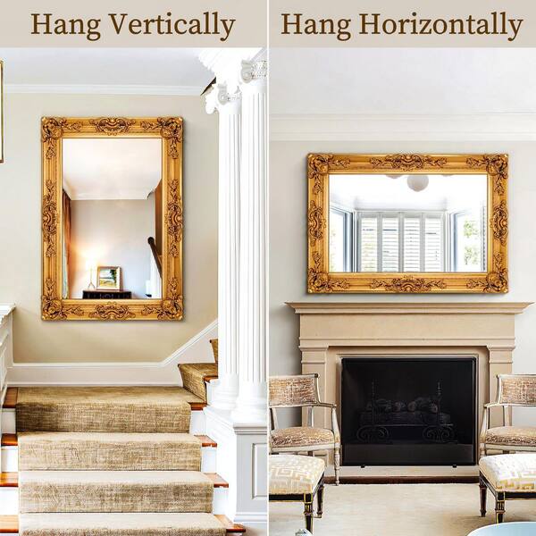 CYIKE 25.5 in. W x 49.2 in. H Rectangular Framed Wall Mirror in