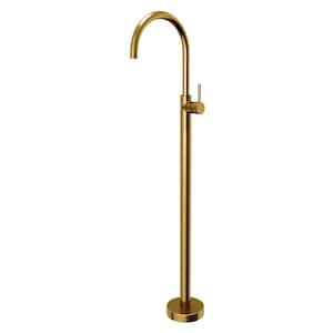 Howick Single Hole Single Handle Freestanding Bathroom Faucet in Gold
