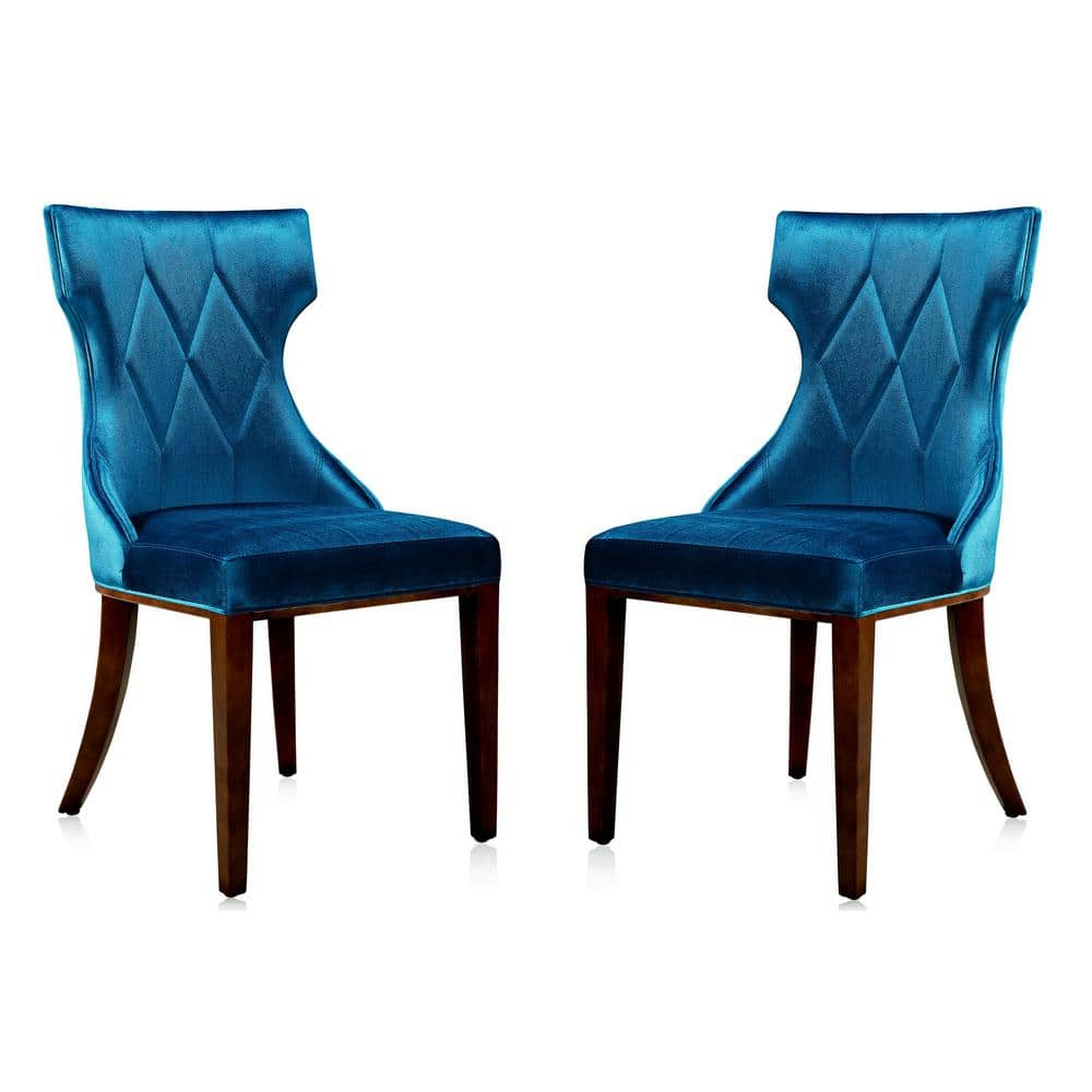 Cobalt blue deals velvet chair