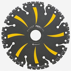 4 in. x 8 Tooth General Purpose Demolition with Vacuum Brazed Core Circular Saw Blade