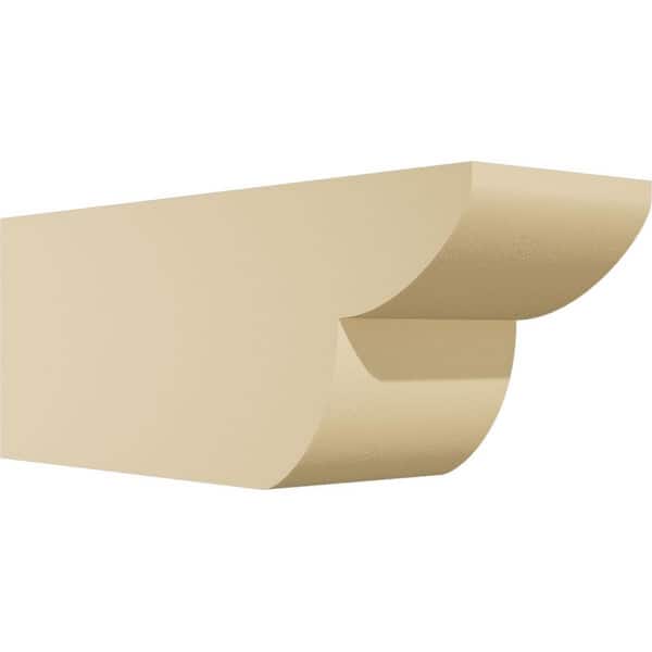 Ekena Millwork Standard Crestline 5 in. W x 6 in. H x 16 in. D Signature Urethane Rafter Tail Outlooker