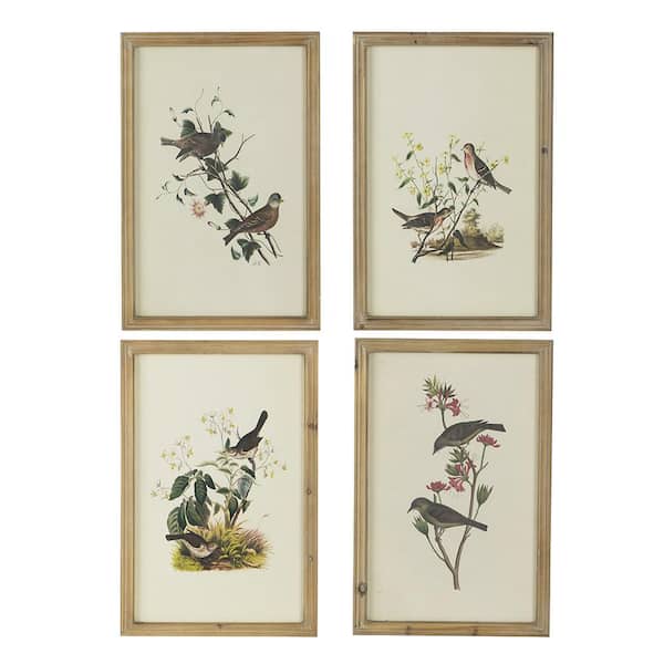 Miscool Anky 4-piece Framed Art Print 15.5 in. x 23.5 in. Bird Framed Print