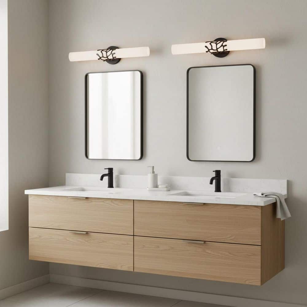 Lyra 36.00-Watt Integrated Led Black Integrated Led Bath Light price history on PriceWatchPro