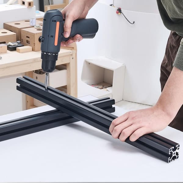 4 Pieces 39.4 in. T Slot 4040 Aluminum Extrusion Profile, European Standard Anodized Linear Rail, High-Strength Extruded