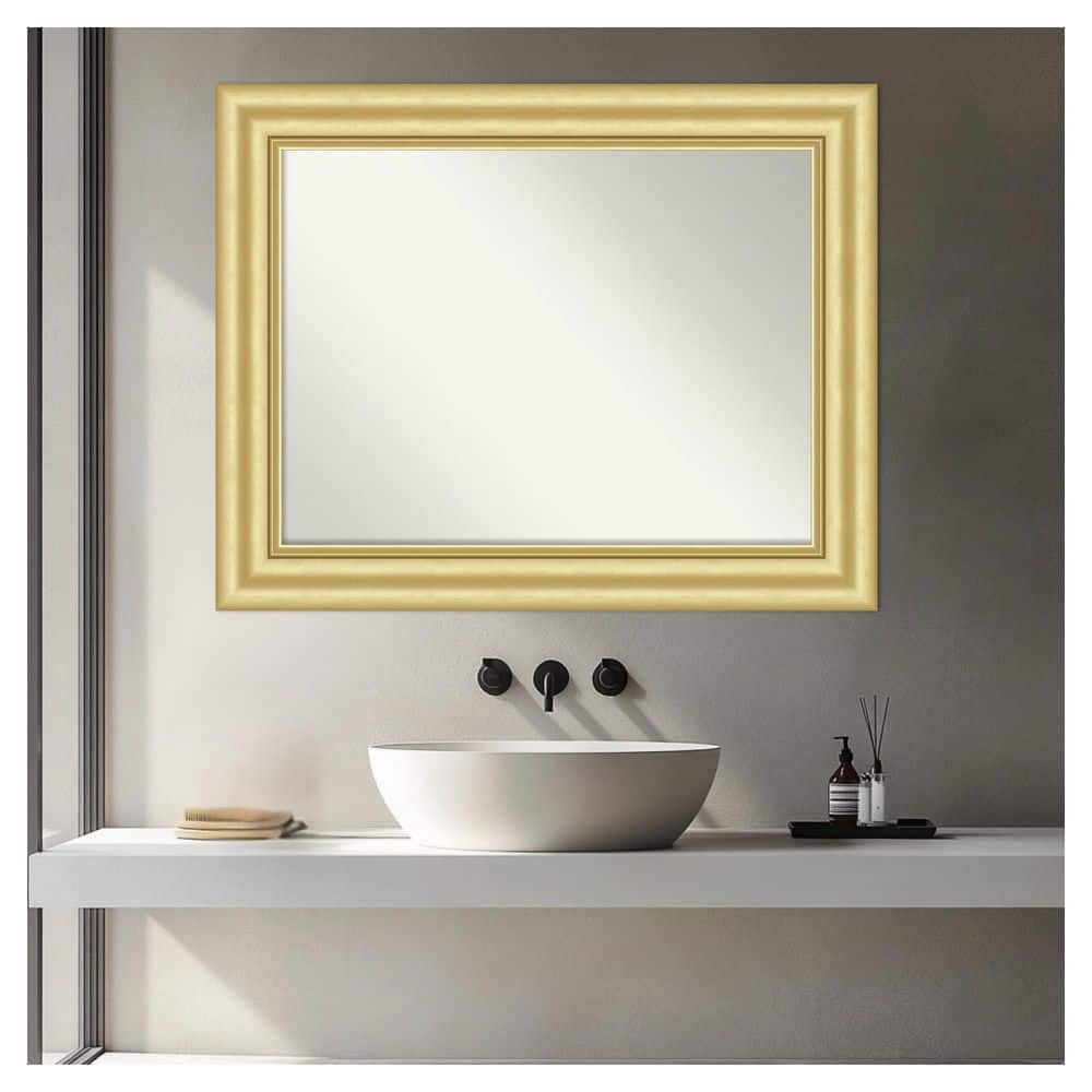 Sophia Gold 23.5 in. x 29.5 in. Non-Beveled Traditional Rectangle Framed Bathroom Wall Mirror price history on PriceWatchPro